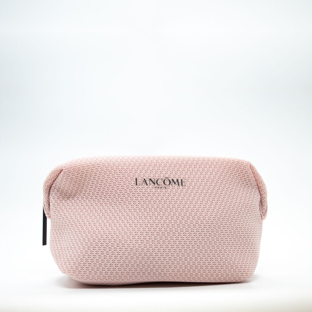 Lancôme pinkish white pouch