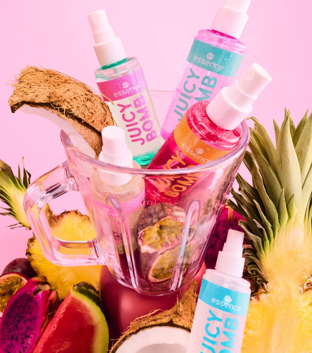 ess. JUICY BOMB trop. drop body mist 106