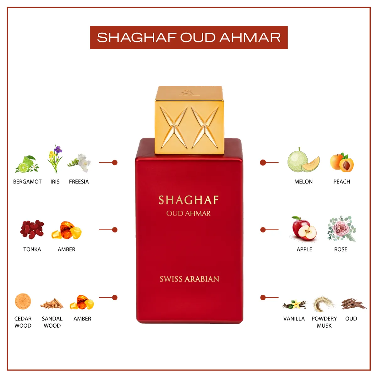 SHAGHAF OUD AHMAR 985 75ML EDP
