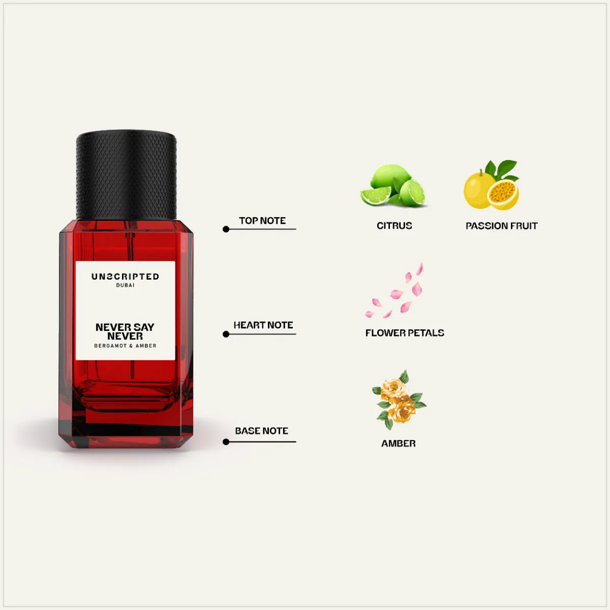 UNSCRIPTED PERFUME NEVER SAY NEVER 100ML
