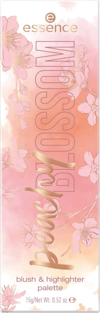 essence peachy BLOSSOM blush & highlighter palette