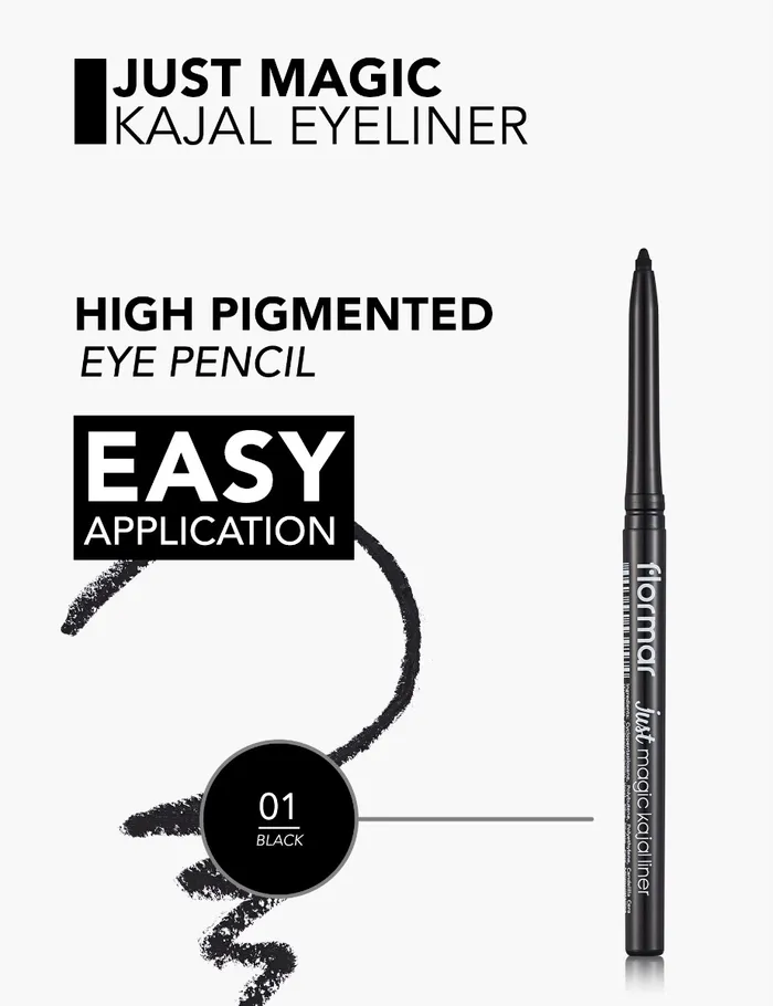Flormar Just Magic Kajal Liner Deep Black