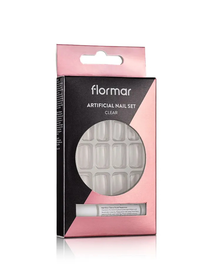 Flormar Artificial Nail Set Clear